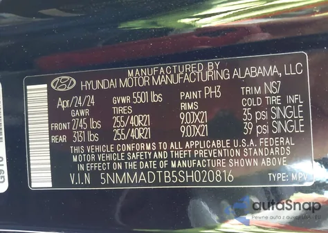 2025 Genesis Gv70 2.5T Awd z USA, uszkodzony, nr VIN 5NMMADTB5SH020816